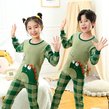 GREEN DRAGON PRINTED KIDS WEAR