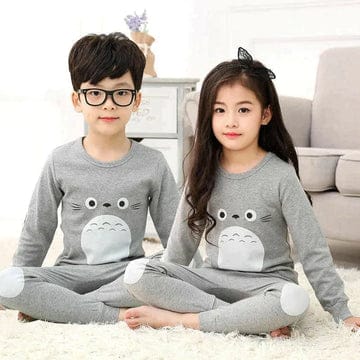 GREY PENGUIN PRINTED KIDS WEAR