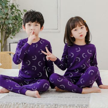 PURPLE MOON PRINTED KIDS WEAR