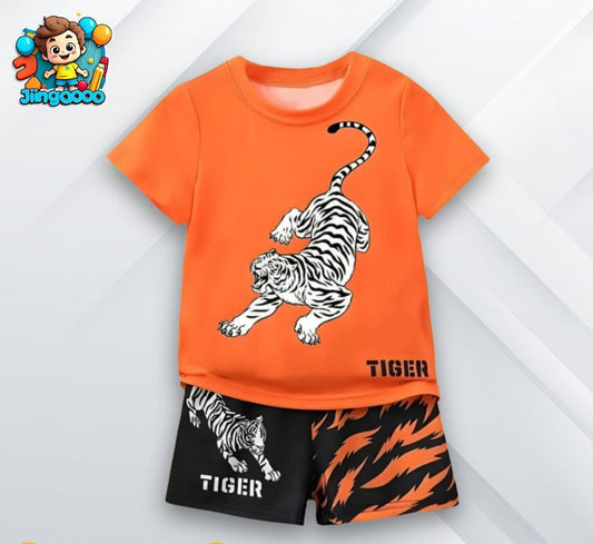 Tiger Print KIds Short Wear