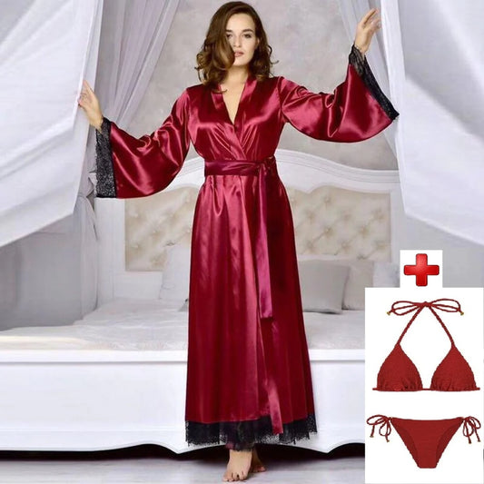 Style Heaven 3 Piece Nightwear Gown+Bra+Panty