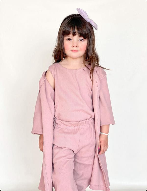 BABY GIRL THREE PIECE CASUAL WEAR - PINK