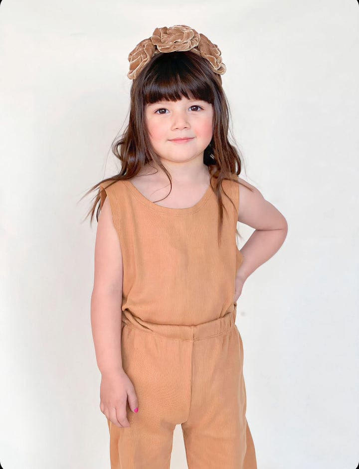 BABY GIRL THREE PIECE CASUAL WEAR - BROWN