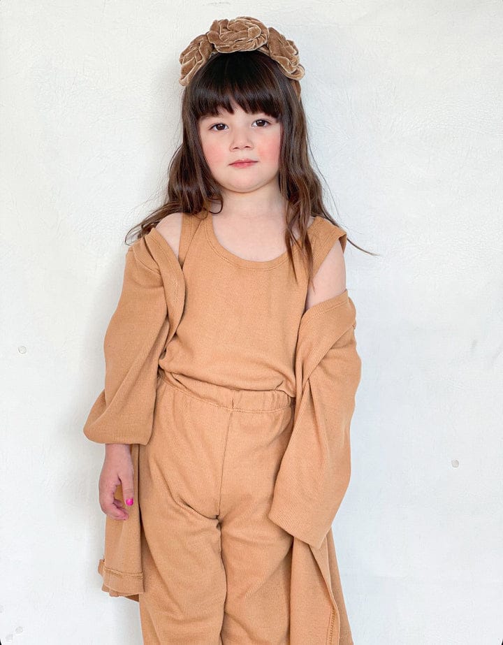 BABY GIRL THREE PIECE CASUAL WEAR - BROWN