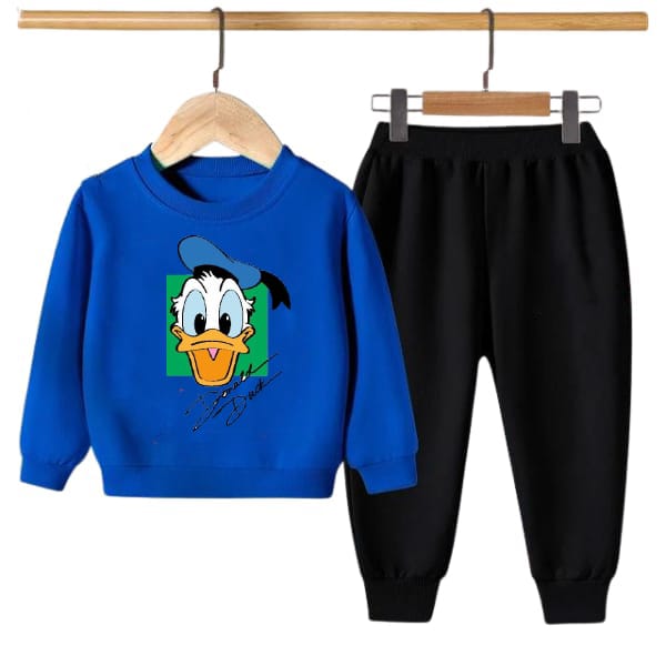 BLUE DONALD DUCK PRINTED KIDS SWEAT SUIT