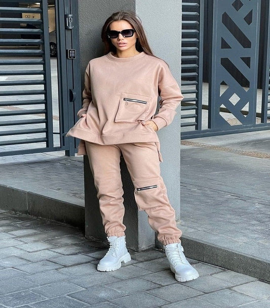 Winter Pocket Style Tracksuit