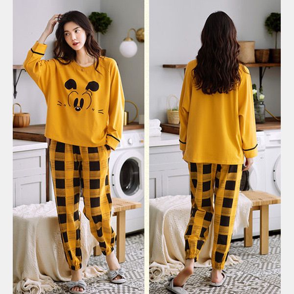 NEW MICKEY EYE PRINTED WOMEN PJ SET SLEEP WEAR